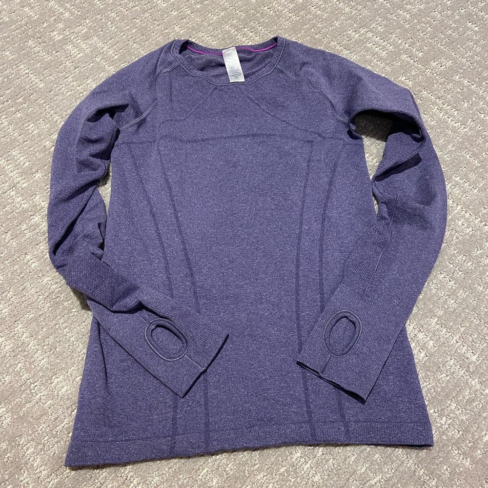 Purple long sleeve Ivivva athletic shirt